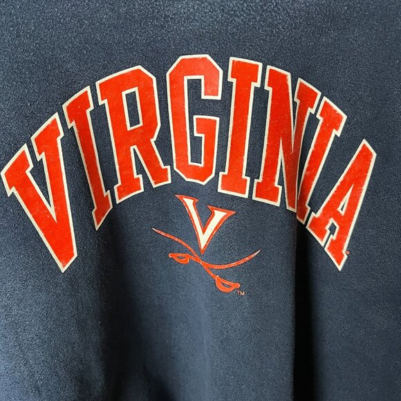 Vintage University of Virginia Navy Blue Crewneck Sweatshirt XL - Picture 13 of 13